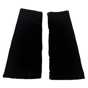 Black Velvet Arm Warmer Gloves One Size Womens Dark Feminine‎ Fairy Goth Luxury